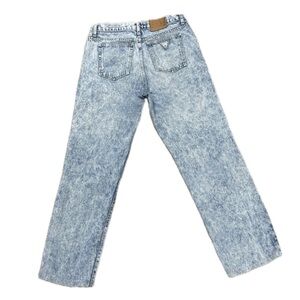 👖🛼 GUESS Marciano Vintage 80s Acid Wash Men’s Jeans Sz 33/26‎ Short USA Denim